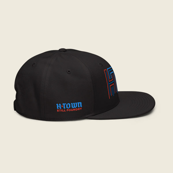 Neon Drip HTX Snapback Hat image 2