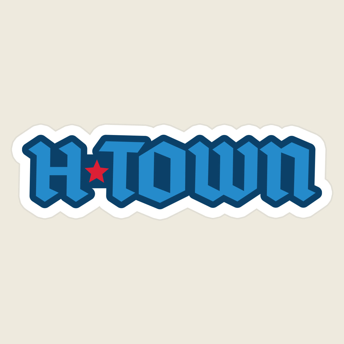 H-Town Old English Sticker