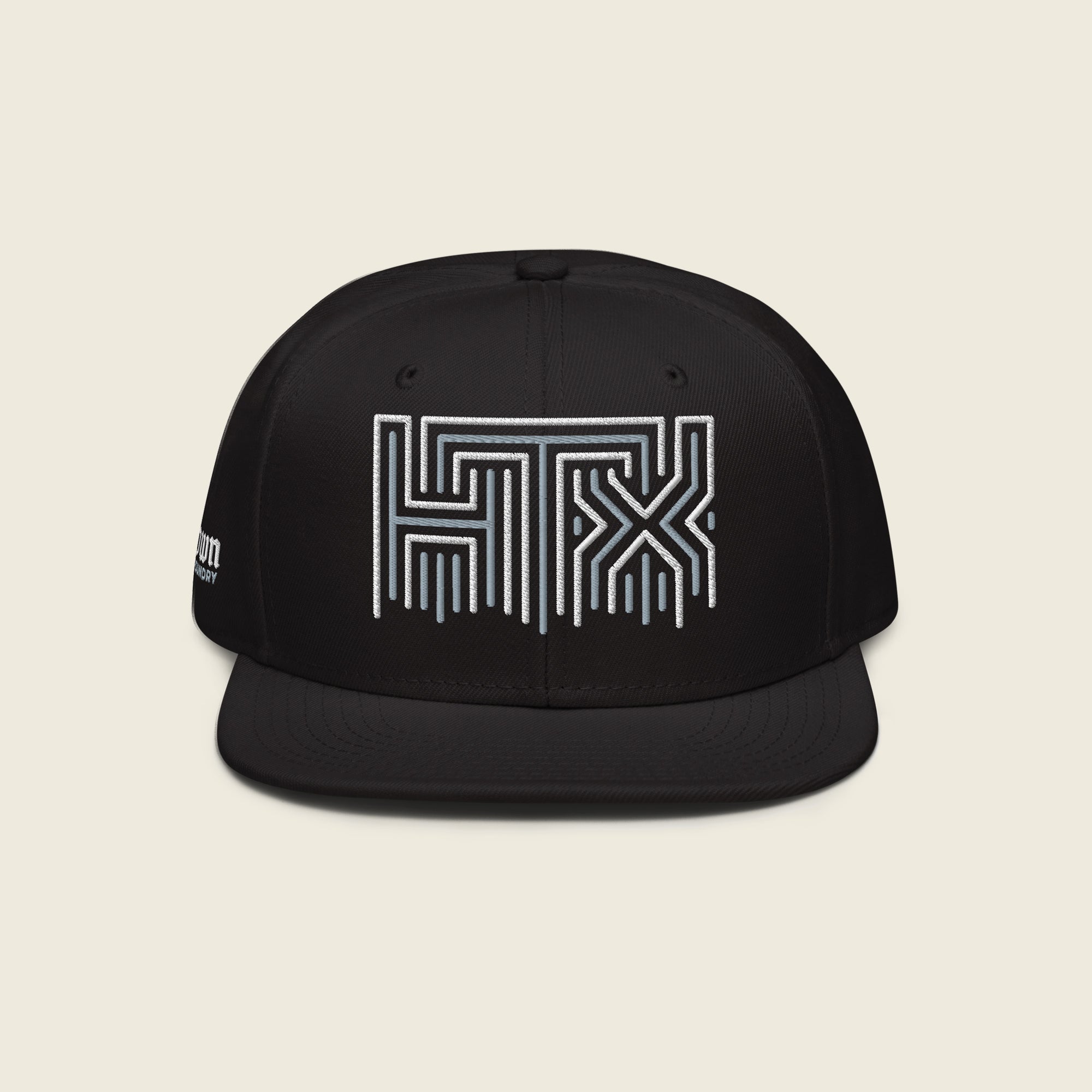 Neon Drip White HTX Snapback Hat image 0